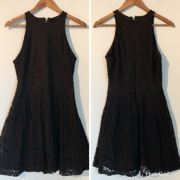 Mossimo Black Lace Skater Sleeveless Dress, size Small - Picture 2 of 8